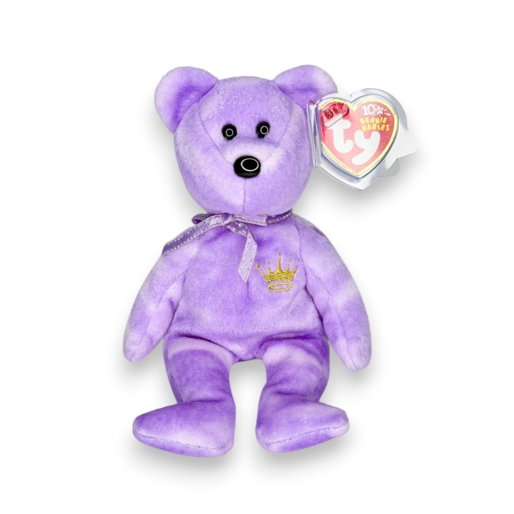 Yours Truly the Bear | Lavender Royal Sweetheart | Mint Heart Tag TY Beanie Baby